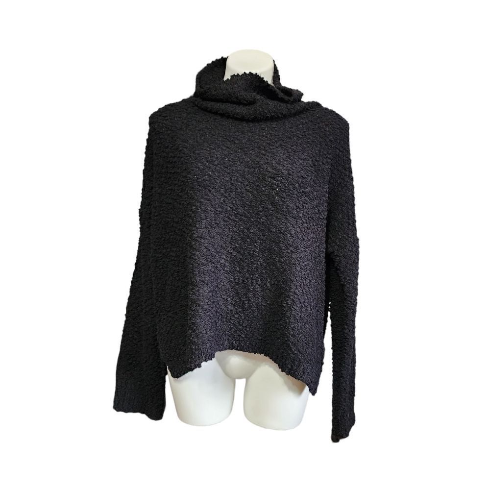 Harper black popcorn sweater sz L